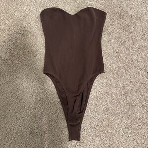Princess Polly Chocolate Brown Bodysuit